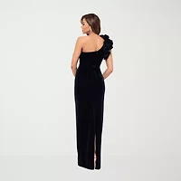 DJ Jaz Velvet Womens Sleeveless Evening Gown