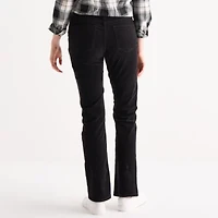 St. John's Bay Womens Mid Rise Straight Corduroy Pant Tall