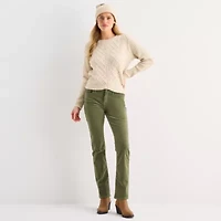 St. John's Bay Womens Tall Mid Rise Straight Corduroy Pant
