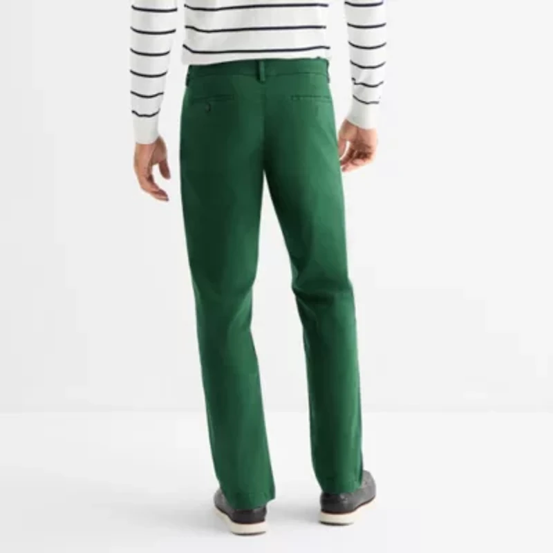 St. John's Bay Stretch Chino Mens Straight Fit Flat Front Pant