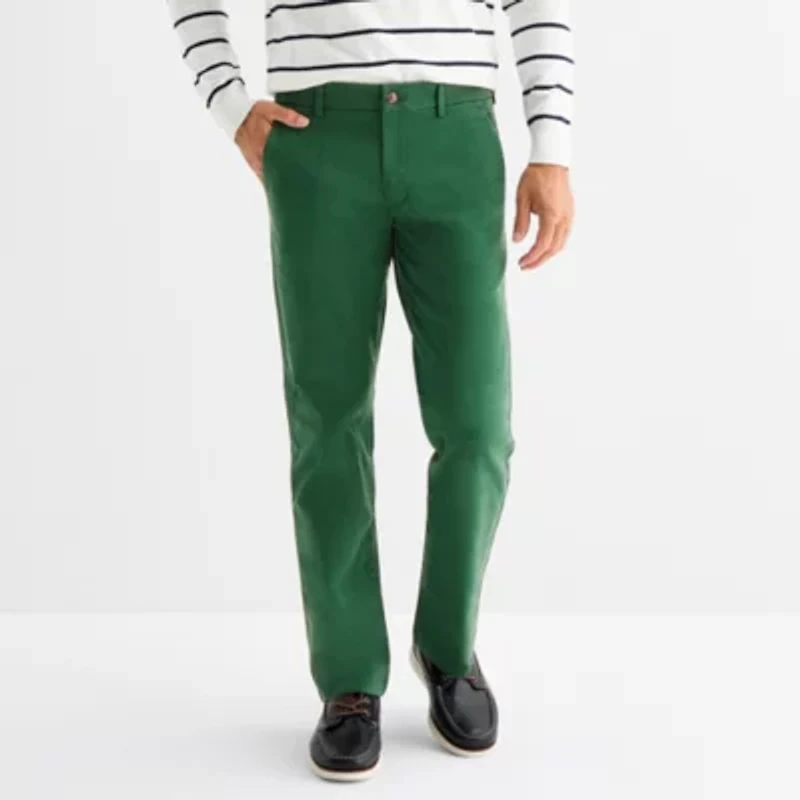 St. John's Bay Stretch Chino Mens Straight Fit Flat Front Pant