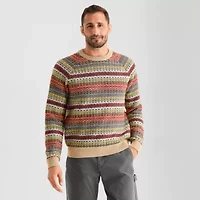 mutual weave Mens Crew Neck Long Sleeve Pullover Sweater