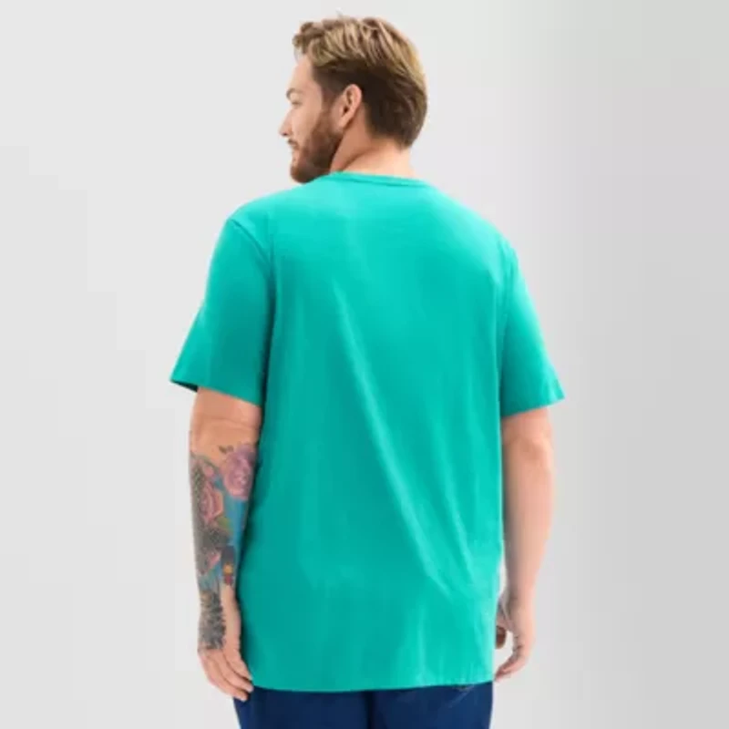 St. John's Bay Super Soft Mens Crew Neck Short Sleeve Big and Tall T-Shirt