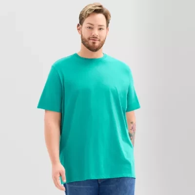 St. John's Bay Super Soft Mens Crew Neck Short Sleeve Big and Tall T-Shirt