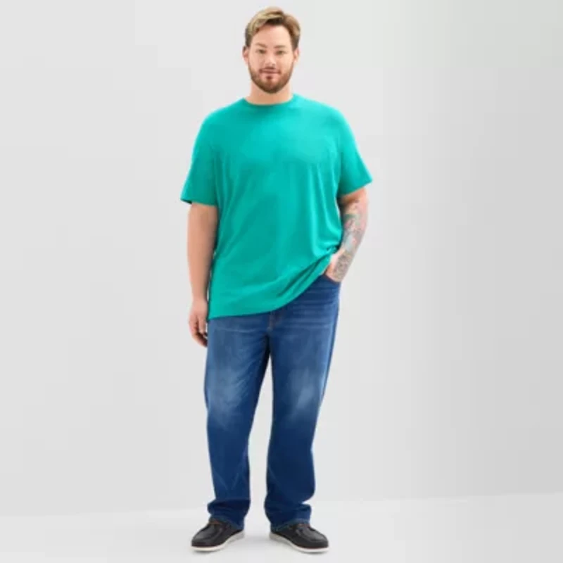 St. John's Bay Super Soft Mens Crew Neck Short Sleeve Big and Tall T-Shirt