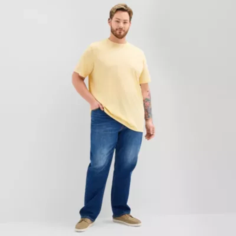 St. John's Bay Super Soft Mens Crew Neck Short Sleeve Big and Tall T-Shirt
