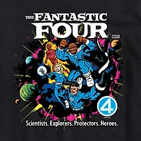 Mens Crew Neck Short Sleeve Regular Fit Marvel Big and Tall Graphic T-Shirt