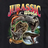 Mens Crew Neck Short Sleeve Regular Fit Jurassic World Big and Tall Graphic T-Shirt