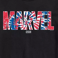Mens Crew Neck Short Sleeve Regular Fit Marvel Big and Tall Graphic T-Shirt