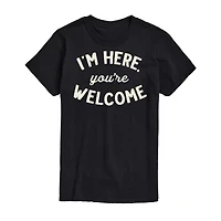 Mens Crew Neck Short Sleeve Regular Fit Big and Tall Graphic T-Shirt