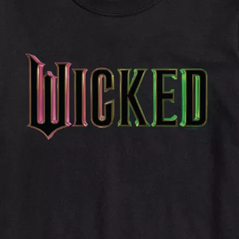 Mens Crew Neck Short Sleeve Regular Fit Wicked Big and Tall Graphic T-Shirt
