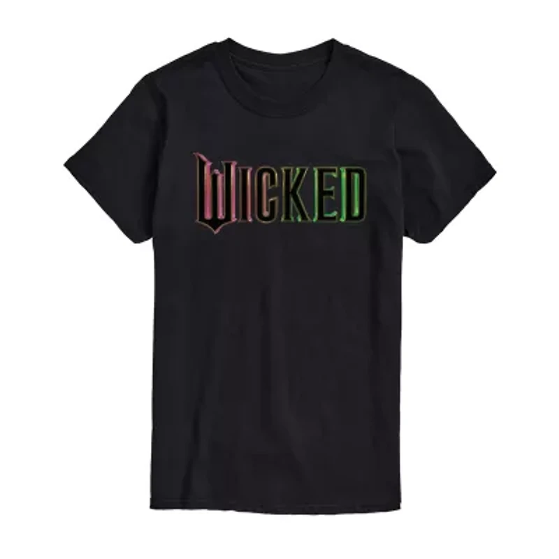 Mens Crew Neck Short Sleeve Regular Fit Wicked Big and Tall Graphic T-Shirt