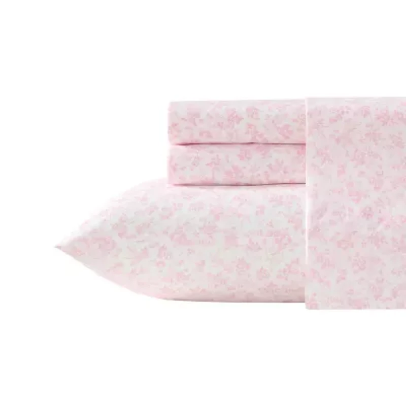 Laura Ashley Floral Toile Sheet Set