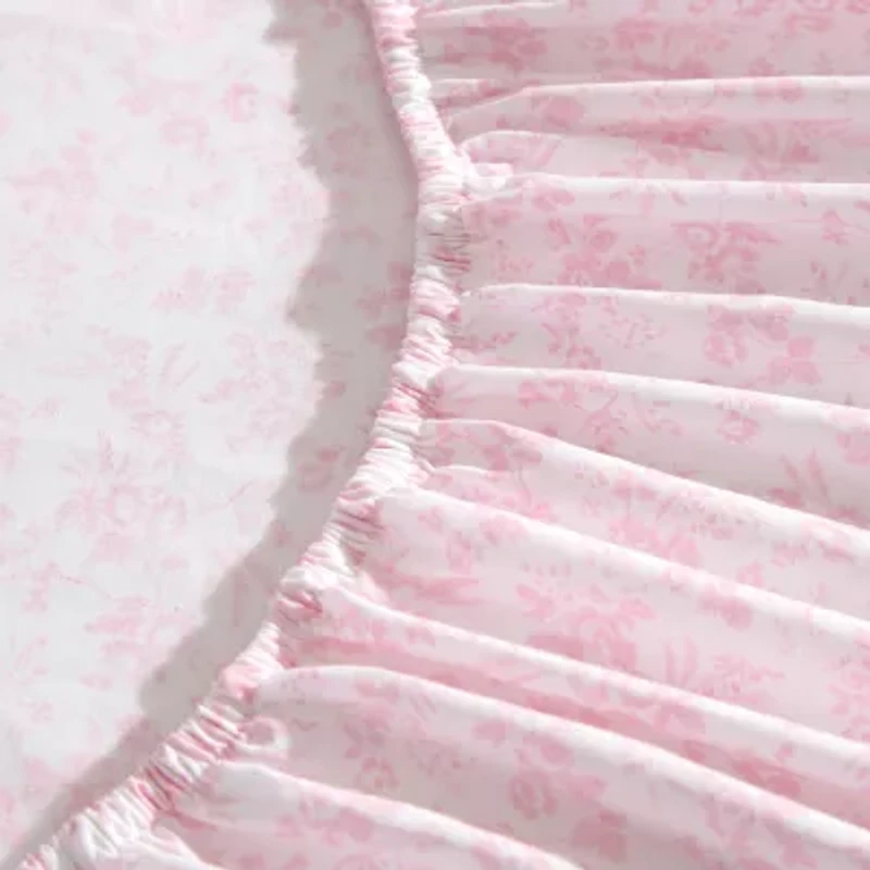 Laura Ashley Floral Toile Sheet Set