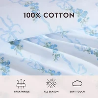 Laura Ashley Floral Ribbon Sheet Set