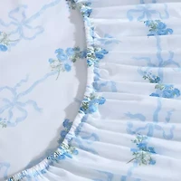 Laura Ashley Floral Ribbon Sheet Set