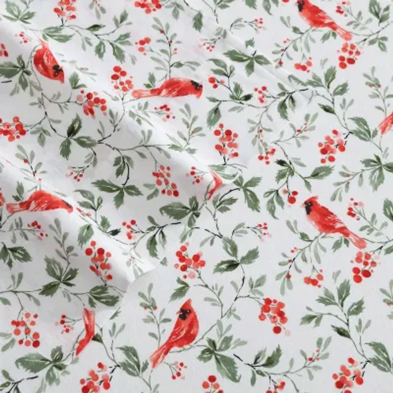 Laura Ashley Jolly Cardinal Sheet Set