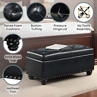 Designs4Comfort 7th Avenue Storage Ottoman