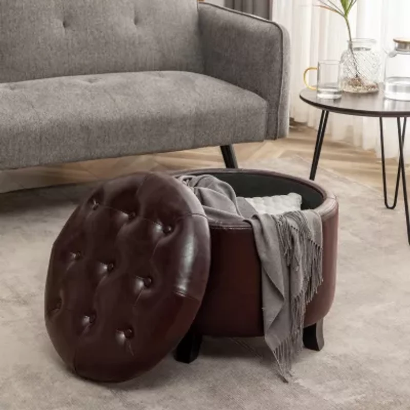 Designs4Comfort Round Ottoman