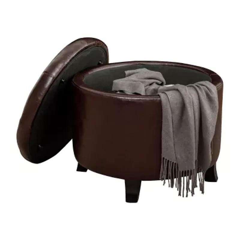 Designs4Comfort Round Ottoman