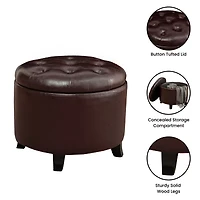 Designs4Comfort Round Ottoman