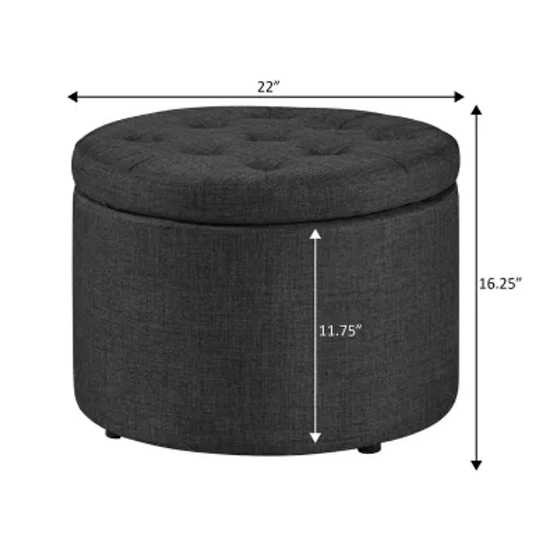 Designs4comfort Round Shoe Ottoman