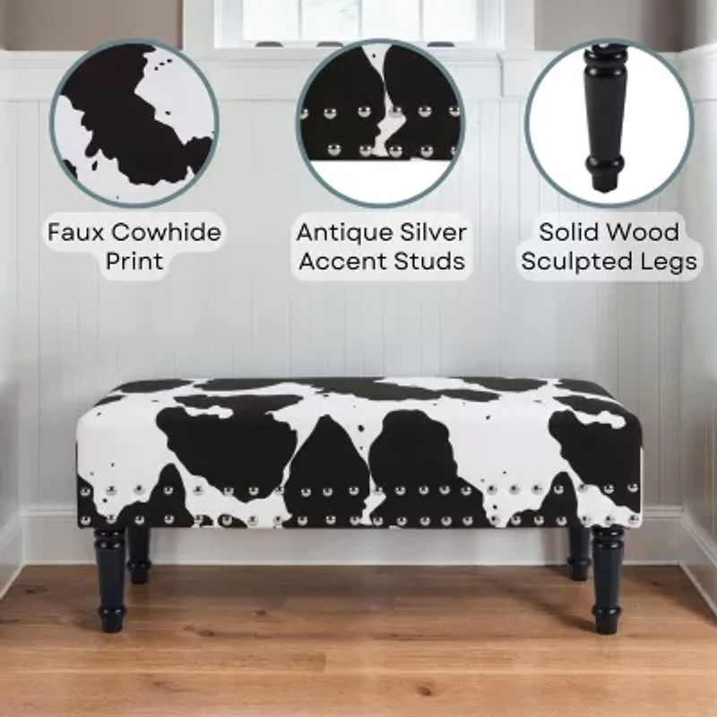 Designs4comfort Cushioned Ottoman