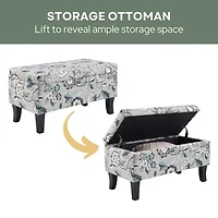 Designs4comfort Storage Lift-Top Ottoman