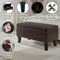 Designs4comfort Storage Lift-Top Ottoman