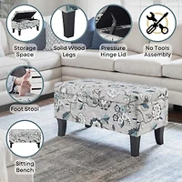 Designs4comfort Storage Lift-Top Ottoman
