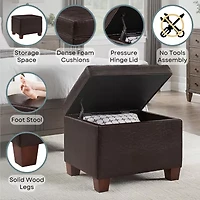 Madison Cushioned Ottoman