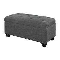 7th Avenue Cushioned Storage Tufted Ottoman