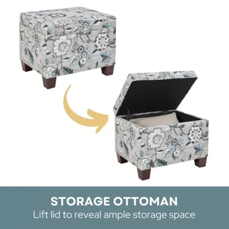 Madisson Cushioned Storage Ottoman