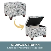 Madisson Cushioned Storage Ottoman