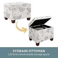 Madisson Cushioned Storage Ottoman