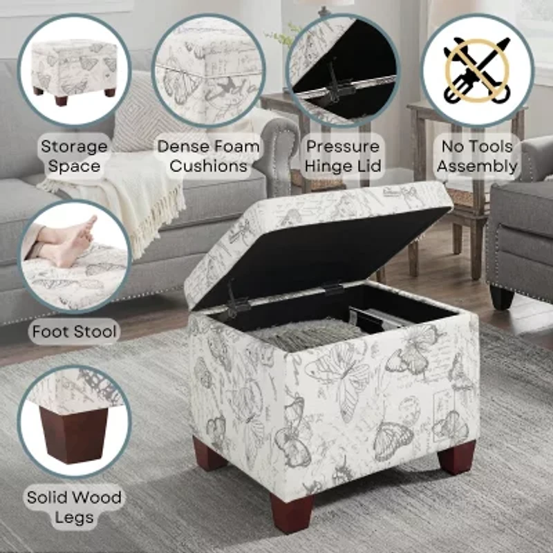 Madisson Cushioned Storage Ottoman