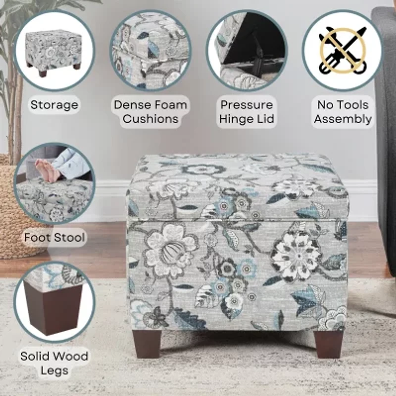 Madisson Cushioned Storage Ottoman