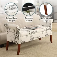 Garbo Tufted Storage Bench