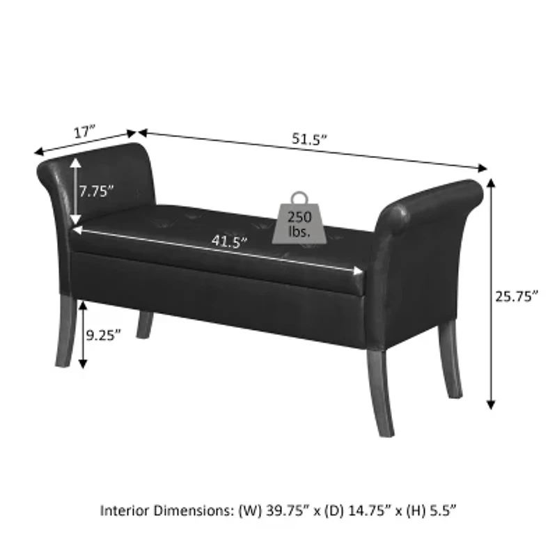 Garbo Tufted Storage Bench