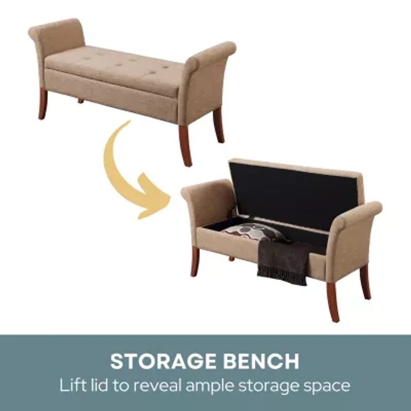 Garbo Tufted Storage Bench