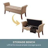 Garbo Tufted Storage Bench
