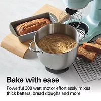 Hamilton Beach Stand Mixer with 4 Quart Stainless Steel Bowl