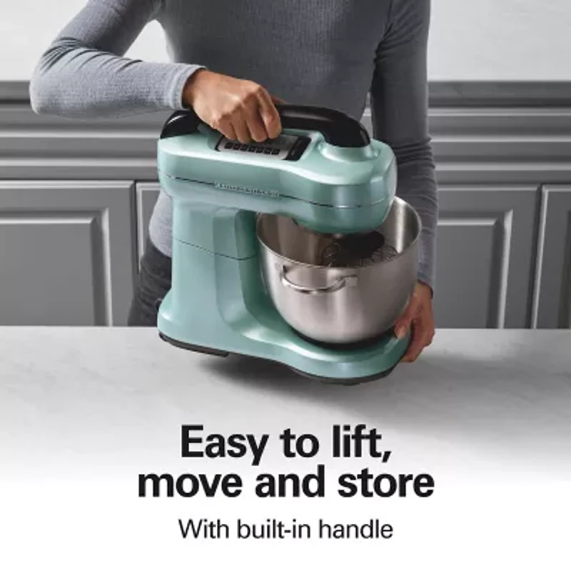 Hamilton Beach Stand Mixer with 4 Quart Stainless Steel Bowl