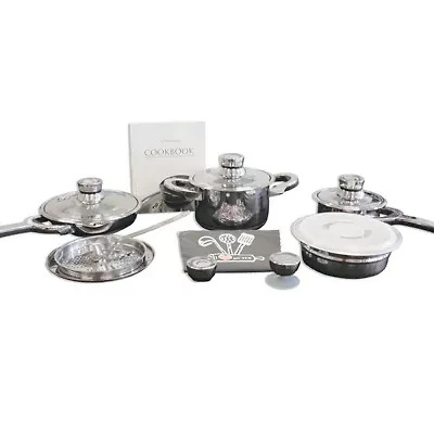 BergHOFF Tfk 18-Pc. 15-pc. Stainless Steel Cookware Set