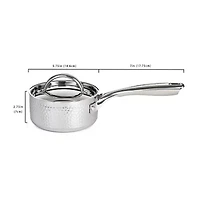 BergHOFF Hammered 5.5" Stainless Steel Sauce Pan