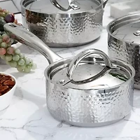 BergHOFF Hammered 5.5" Stainless Steel Sauce Pan