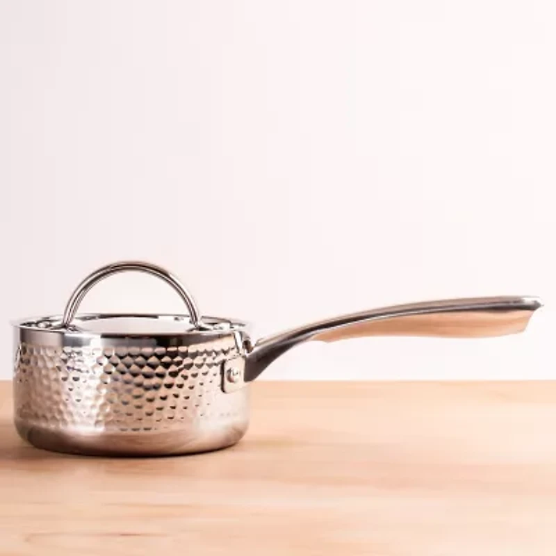 BergHOFF Hammered 5.5" Stainless Steel Sauce Pan
