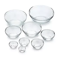 Duralex Gigone 9-pc. Glass Mixing Bowl Set