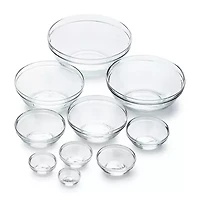 Duralex Gigone 10-pc. Glass Mixing Bowl Set