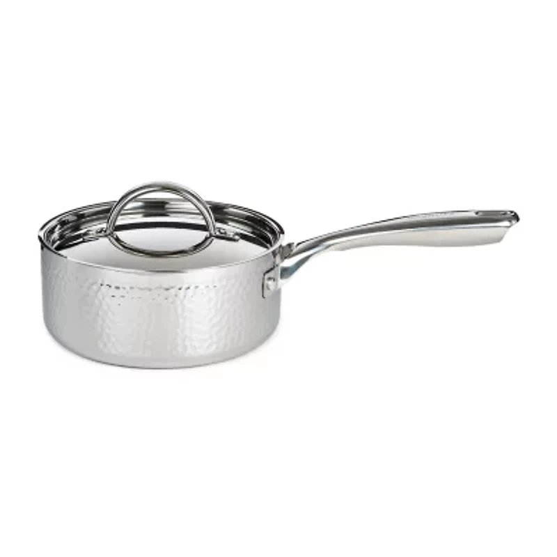 BergHOFF Hammered 7" Covered Stainless Steel Sauce Pan